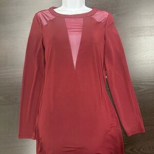 Express Sheer Cutout Dress